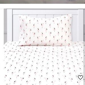 Pottery Barn Kids ballerina Sheet Set twin -like new